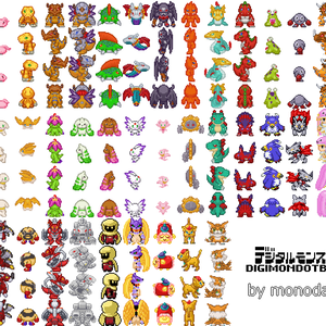 デジモンのドット絵（アバター利用可）