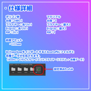 【VRC想定】イベントフライヤーシステム【ワールドギミック】 缩略图 3