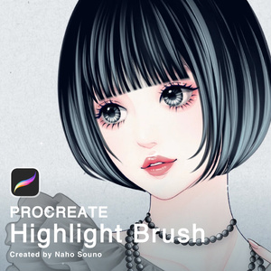 【Procreate専用ブラシ】ハイライトカラーブラシ