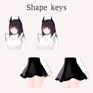 【5アバター対応】ハートウォーミング ニット＆スカート【DB対応 VRChat向け】 缩略图 9