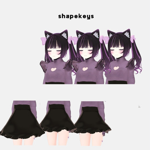 【5アバター対応】ハートウォーミング ニット＆スカート【DB対応 VRChat向け】 缩略图 11