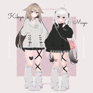 【10アバター対応】Darling knit sweater -だーりんにっと-【VRChat向け衣装モデル】 缩略图 7