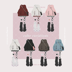 【10アバター対応】Darling knit sweater -だーりんにっと-【VRChat向け衣装モデル】 缩略图 3