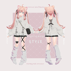 【10アバター対応】Darling knit sweater -だーりんにっと-【VRChat向け衣装モデル】 缩略图 5