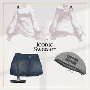 【13アバター対応】Iconic Sweater【VRChat向け衣装モデル】 缩略图 5