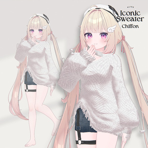 【13アバター対応】Iconic Sweater【VRChat向け衣装モデル】 缩略图 10