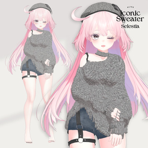 【13アバター対応】Iconic Sweater【VRChat向け衣装モデル】 缩略图 9