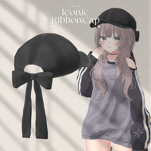  Iconic Ribbon Cap【VRChat向けアクセサリー】