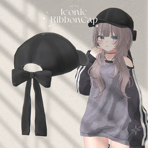 Iconic Ribbon Cap【VRChat向けアクセサリー】