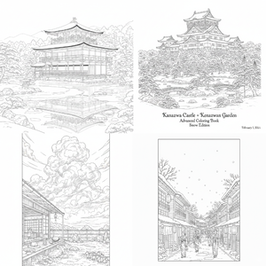 「全10枚」「印刷OK」ColoringBook_002　日本特化　塗り絵