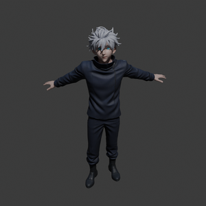 Gojo Satoru Character 3D Model | Jujutsu Kaisen Inspired | Rigged FBX