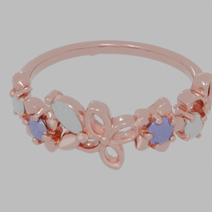 Spring Collection Silver Ring 3D Model | Sakura Cherry Blossom | Rose Gold | High-Detail FBX
