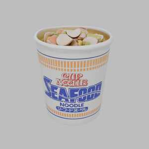 【超リアル】カップヌードル シーフード 調理済み 3Dモデル【VRChat・ゲーム対応】