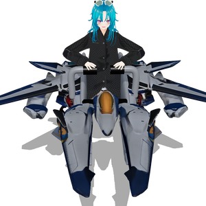 操縦戦闘機　GLBファイル VRM Posing Desktop　読み込み可能