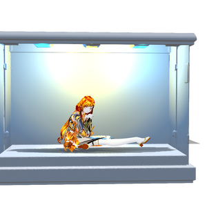 フィギュアケースホワイト　GLBファイル VRM Posing Desktop　読み込み可能