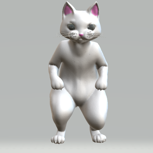 しろねこ　しろちゃん　GLBファイル VRM Posing Desktop読み込み可能