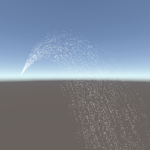 噴き出しってるっぽいパーティクル 【SplashParticle】