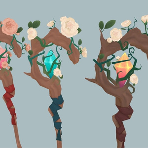 バラの杖 Rose staff