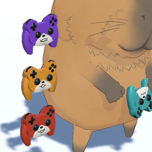 【glb形式】くまコントローラー　kuma game pad