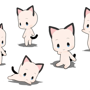 2頭身ちびキャラ3D素体　可動モデル 缩略图 2