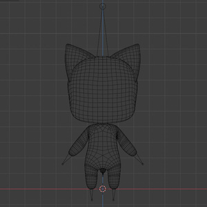 2頭身ちびキャラ3D素体　可動モデル 缩略图 4