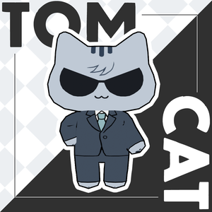 Quest対応　オリジナル3Dモデル「トム・キャット」VRChat, VRM