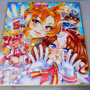 コトダマン】8周年記念色紙【原画1点もの】 - むらさき屋(おんちゅ