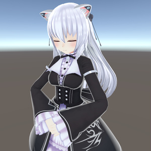 [無料、ﾚｲﾔｰ配布]AFKモーション「メイド立ち(風)」