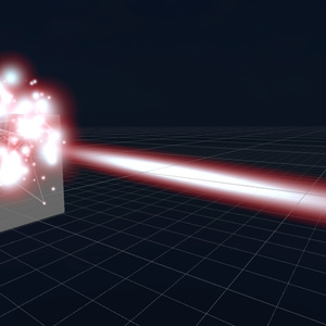 [VRChat想定]電子ノイズ榴弾(サイバー風射撃エフェクト)