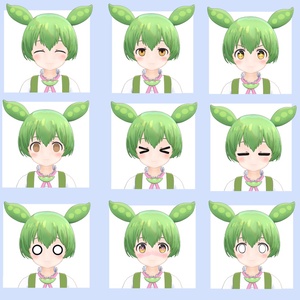 【VRChat】【MMD】【VRM】3Dモデル LO1136 ずんだもん 缩略图 5
