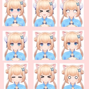 【VRChat】【MMD】【VRM】オリジナル3Dモデル LO1136 雨猫 缩略图 4