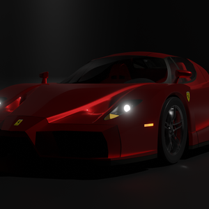 フェラーリ red　3Dデータ