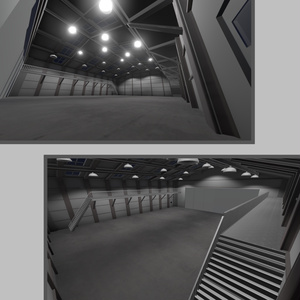 シンプル格納庫　(VRC想定3Dモデル) 缩略图 2