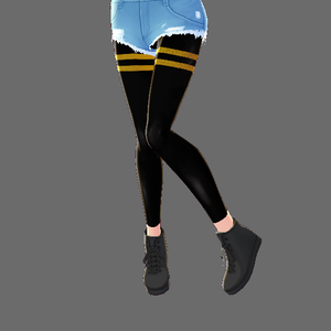 Yellow Stripe Leggings