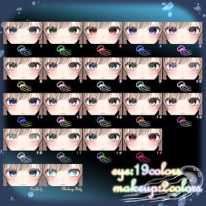 【マヌカ用】JellyfishEye【Eye & Makeup texture】【16アバター対応Eye texture】 缩略图 2