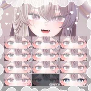 【しなの+15アバター対応】ふあしゅあ【Eye & Makeup texture】 缩略图 2