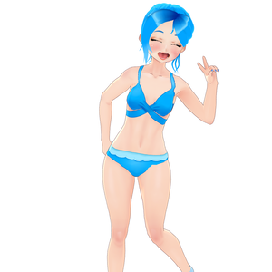 Vroid Two Piece Bathing Suit