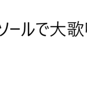 コンソールで大歌唱１
