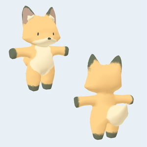 オリジナル3Dモデル「れんたるFOX」 缩略图 2