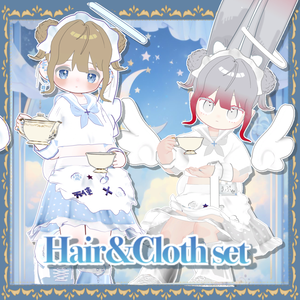 【髪型+ネイル付き衣装】【5アバター対応】天使とティーカップ