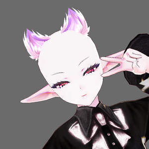 Pink cat ears ピンク 猫耳 Vroid 