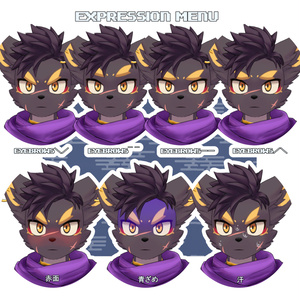 ツキカゲくん/TSUKIKAGE/ VRChat Avatar 3D Model 缩略图 8