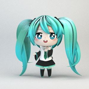 小さなミク 3D