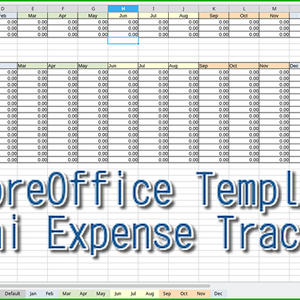 ミニ家計簿テンプレート / Mini Expense Tracker Template (LibreOffice Calc Template)