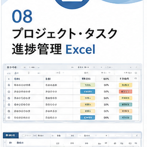 プロジェクト・タスク進捗管理Excel｜担当・期限・優先度を見える化