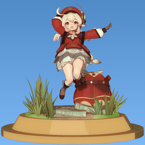 原神 クレーのスカルプトモデル(ZPR) - Genshin Impact Klee Sculpted Model(ZPR)
