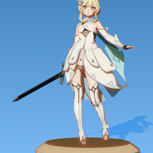 原神 蛍 スカルプトモデル(ZPR) - Genshin Impact Lumine Sculpted Model(ZPR)