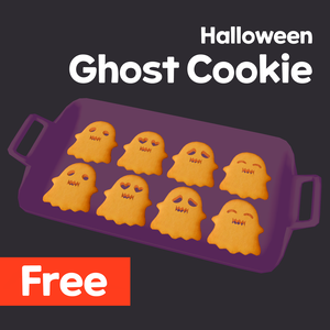[Free] Halloween Ghost Cookie