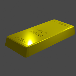 【3Dモデル】金塊
