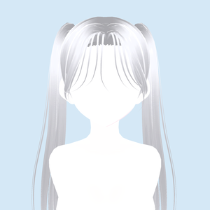 【Vroid】Cool pigtail hairstyle 涼しいツインテールのヘアスタイル